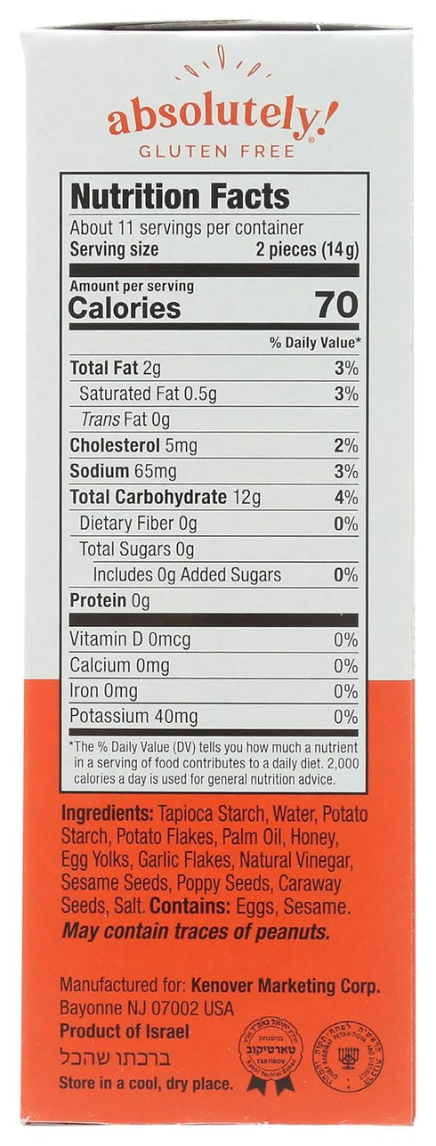 5.29 Absolutely Gluten Free Everything Flatbread, Ounce