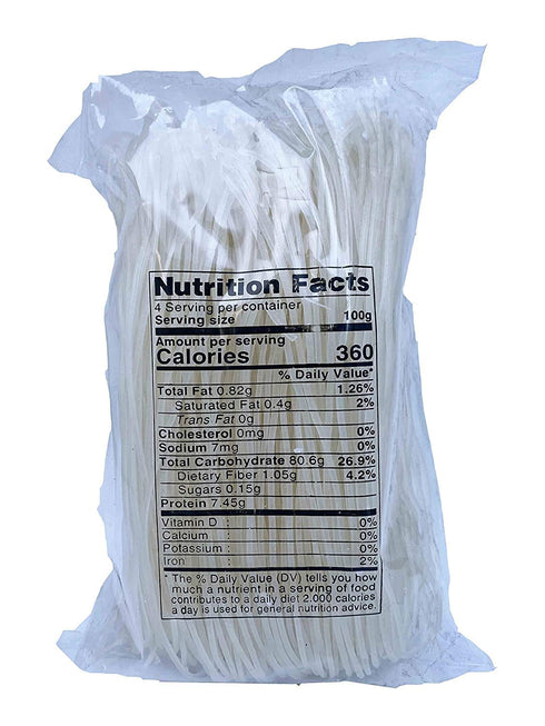 14oz (14Oz Pack 1) CAF Premium Vermicelli Rice Noodles, Rice Vermicelli, Bun Bo Hue, Rice Sticks