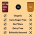 8oz 9 Raaka Double Dark Hot Chocolate Mix - Vegan, Organic, Gluten and Dairy Free - Lightly Sweetened Gourmet Hot Cocoa