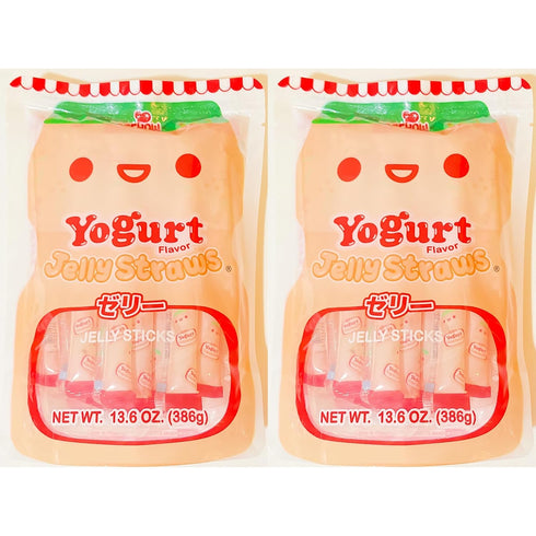 Generic Jelly Straws Yogurt Flavor Jelly Sticks, 13.6 oz (386g), 2 Pack