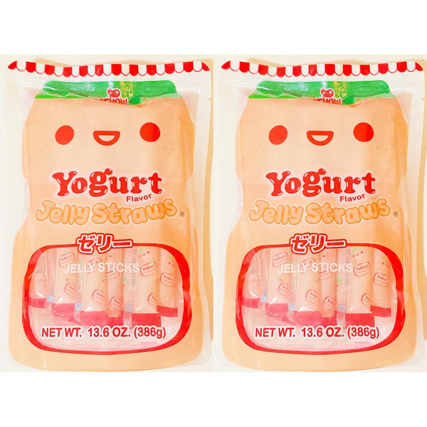 Generic Jelly Straws Yogurt Flavor Jelly Sticks, 13.6 oz (386g), 2 Pack