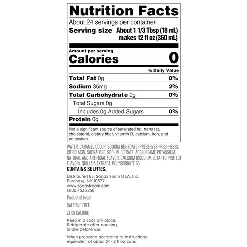 (440ml, Pack 4) SodaStream Mug Root Beer Zero Sugar Drink Mix