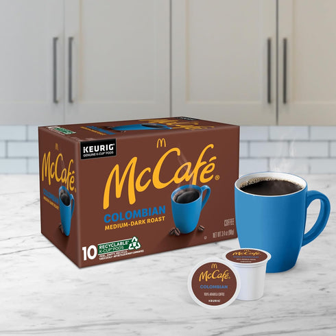 60 Count, (6 Packs 10) McCafe Colombian, Single Serve Coffee Keurig K-Cup Pods, Medium Roast