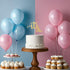 ALISSAR Glitter Double Sided Gold Gender Reveal Cake Topper, Baby Reveal Party Decorations
