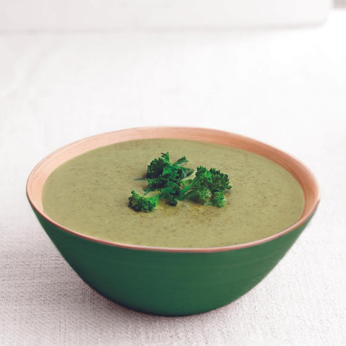 Free & Easy 400 Ready To Eat Prepared Food Organic Low Salt Broccoli & Kale Soup - Grams