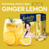 30 5.29oz TEAZEN Lemon Ginger Hot Kombucha Tea, Live Probiotics & Postbiotics, Relaxation and Warmth for Colds and Sore