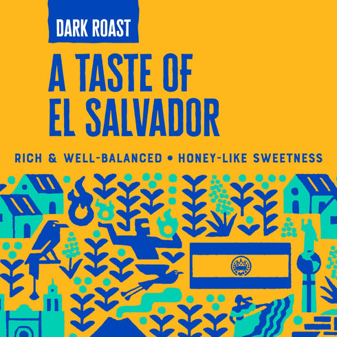 Patria 12oz (Pack 1) El Salvador Dark Roast Ground Coffee, Bag