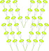 LcingTify 30 Summer PCS Mushroom Cupcake Toppers Green Foam Mushroom Cupcake Picks Mini Mushroom Theme Birthday Party