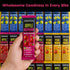 30 Pack ZEARAW Healthy Fruit Snacks for Adults and Kids Fruit Leather with Apple-Pear-Blueberry, Apple-Raspberry