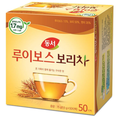 Dongsuh Food Rooibos Roasted Barley Tea, 75g (1.5 g x 50 Bags)