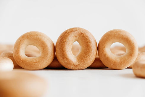 RawJoy Pack 12 Fresh New York Plain Bagel by | Delicious Fresh Plain