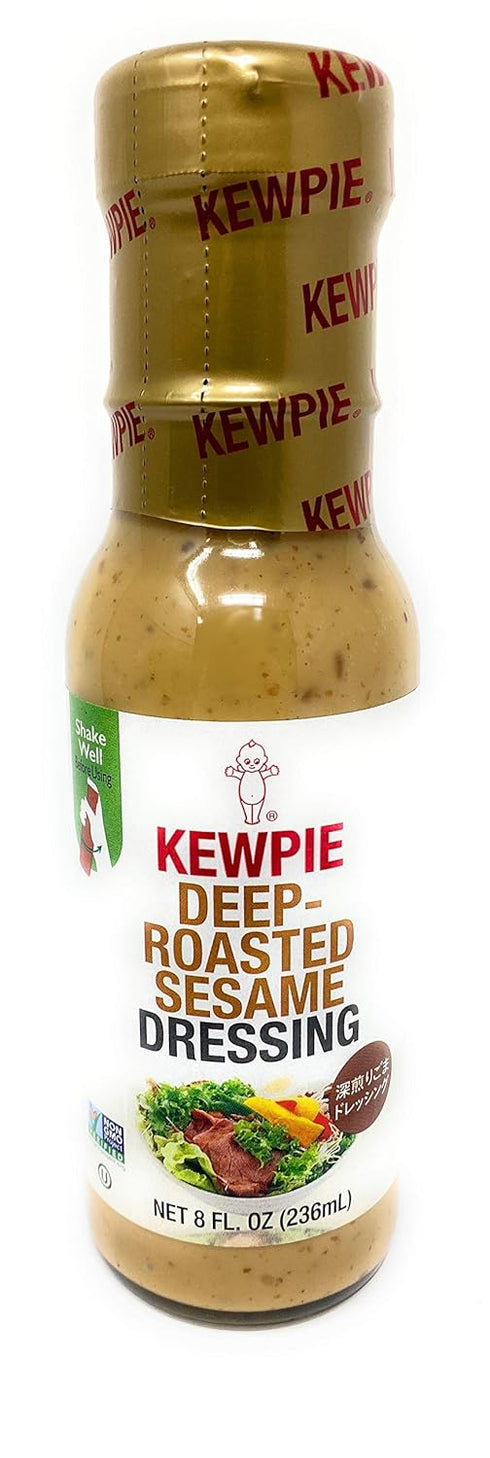 Kewpie Japanese Salad Dressings 8oz (236mL), 1 Pack (Deep-Roasted Sesame)