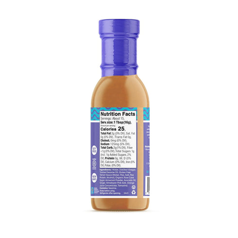 Fody Foods Vegan Sesame Ginger Sauce Marinade, 8.5 Ounce, Low Fodmap Certified, Gut Friendly