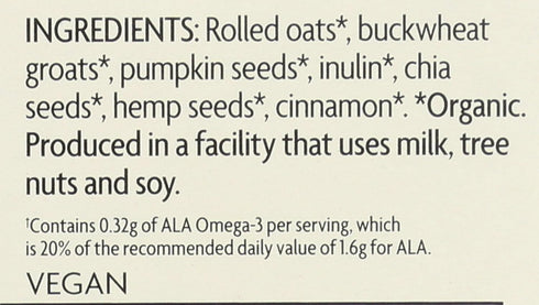 (6 Packets Nature's Path Qia Superfood Gluten-Free Oatmeal - Cinnamon Pumpkin Seed / Box)