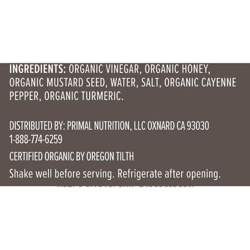 12 oz Primal Kitchen Organic Hot Honey Mustard