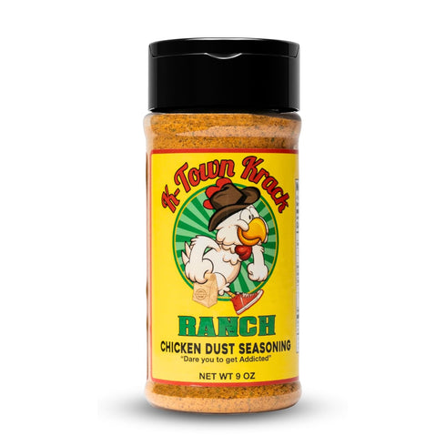 K-Town Krack Ranch Chicken Dust Seasoning - All-Purpose BBQ Rub for Chicken, Beef, Pork, Fish