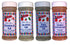Bolner's Fiesta Extra Fancy Meat Rub 4 Flavor Variety Bundle: (1) Steakhouse Rub, (1)