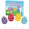 Easter Eggs Lollipops with Natural Colors 24 Count, Individually Wrapped Candy Pops,
