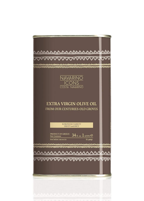 Navarino Icons Eleon Greek Estate Extra Virgin Olive Oil, Fruit & Spicy, 34 Fluid