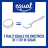 EQUAL 0 Calorie Sweetener Tablets, Sugar Substitute, Aspartame and Acesulfame-K, 100 Ct (Pack of 6)