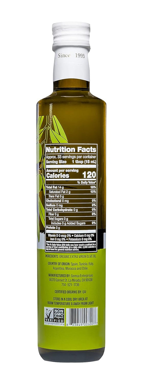 100% Farm To Market Organic and NGMO Cold Pressed Pure Extra Virgin Olive Oil, Healthy, Chemical Free Oil Loaded