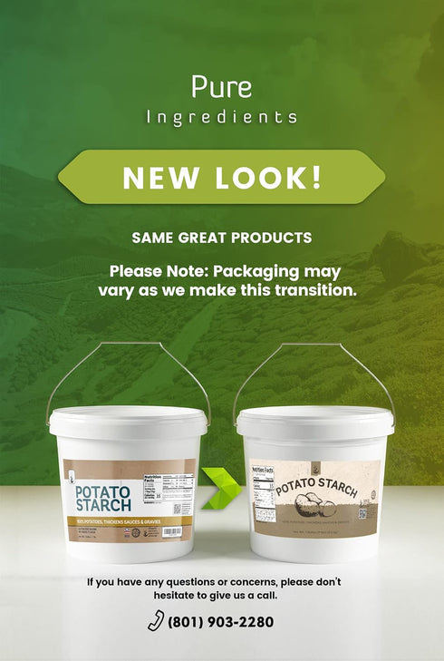 (1 Pure Original Ingredients Potato Starch Gallon) Wheat & Corn Alternative, Non-GMO, Baking & Cooking Thickener