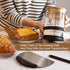 RMRICCA 34oz Pro Sourdough Starter Jar Glass Large Capacity wreck jars with glass lid, Fermenters Tool for Home Bakers