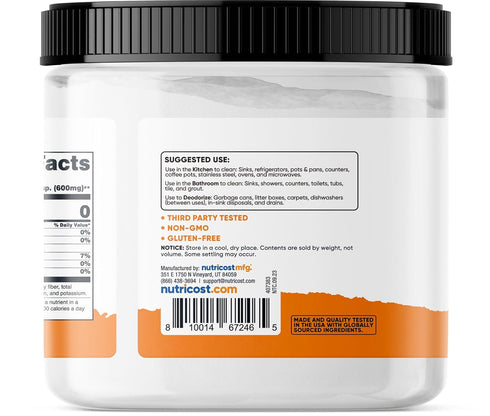 Nutricost Pantry Baking Soda (1 LB) for Baking, Cleaning, Deodorizing, and More