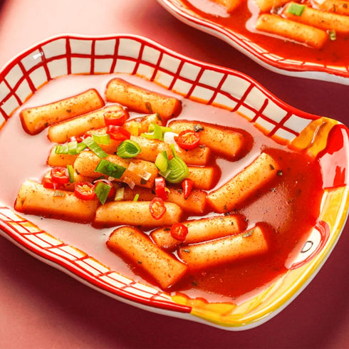 8.46 OZ (240 2 Pack DONG WON Topokki with Spicy and Sweet Sauce, Korean Rice Cake Stick, Korean Street Food, G)