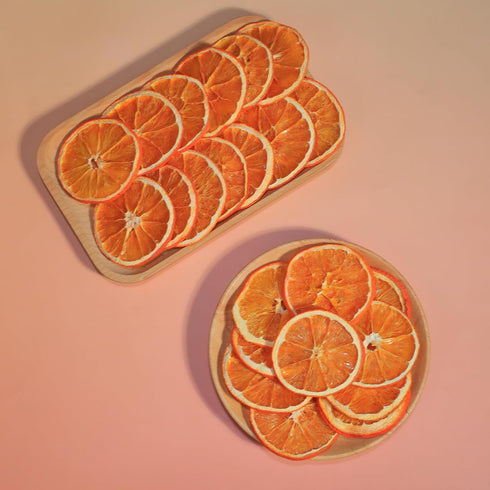 100% 3oz/85g Dried Orange Slices Dehydrated Orange Slices Citrus Wheels For Cocktails Baking Slow Cookers Fruit Tea