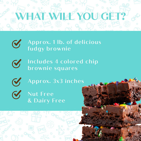 Package Easter Brownies Cookies Gift Basket Chocolate Food Gift Individually Wrapped For Men Women Kids | Nut Free