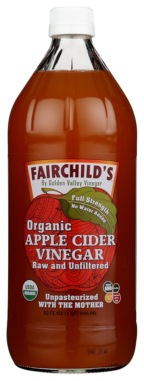 FAIRCHILD'S Organic Raw & Unfiltered Apple Cider Vinegar, 32 FZ