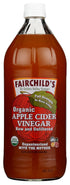 FAIRCHILD'S Organic Raw & Unfiltered Apple Cider Vinegar, 32 FZ