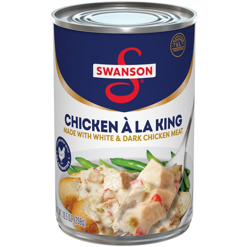 Swanson Canned Chicken a la King With White and Dark Chicken Meat,