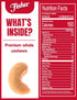 24 100% Fisher Snack Premium Whole Cashews, Ounces, Roasted with Sea Salt, No Artificial Colors or Flavors, Recyclable