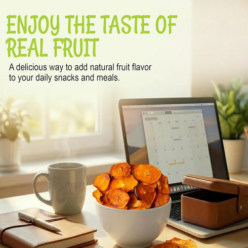 Persimmons 1 lb Persimmon Persimmons Oh! Nuts Dried - Dehydrated Fruit - No Sugar Added - Bag - Slices - Dried