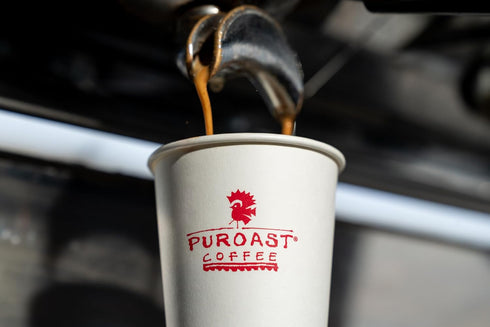 12 oz Puroast Low Acid Coffee Ground | Organic House Blend Ground | Medium Roast | High Antioxidants & High pH |No