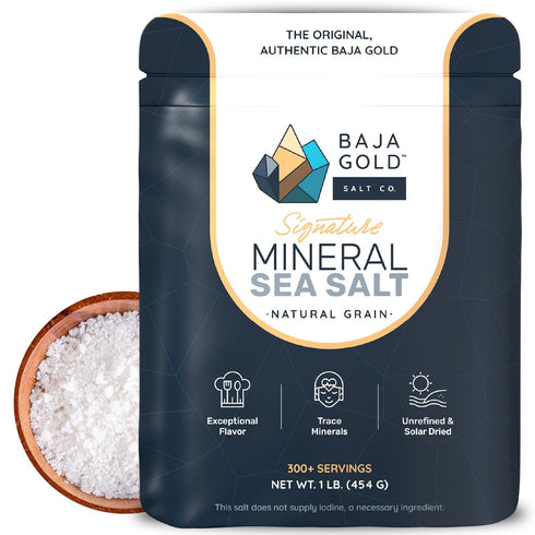 Baja Gold Signature Mineral Sea Salt - Recommended by Gary Brecka -