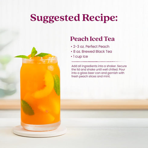100% B6, B12 48oz Smartfruit Perfect Peach + Energy Real Fruit Pure with Peach, Apple & Pineapple Great for Smoothies