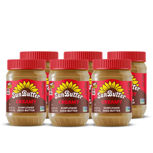 SunButter Creamy Sunflower Seed Butter, 16 Ounce (Pack of 6) - Packaging