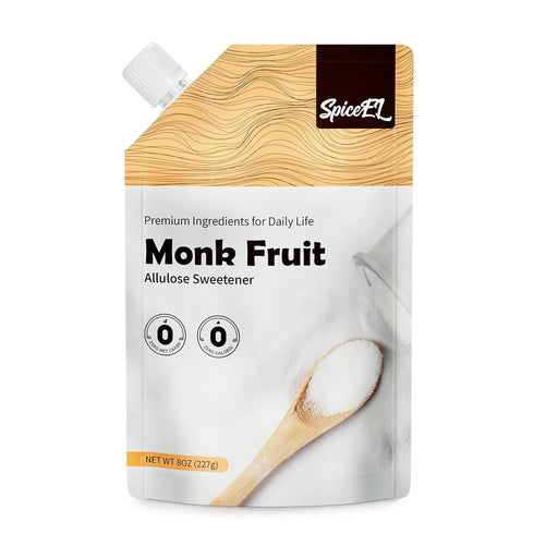 SPICEEL Monk Fruit Sweetener with Allulose - White Sugar Substitute, Coffee, Tea,