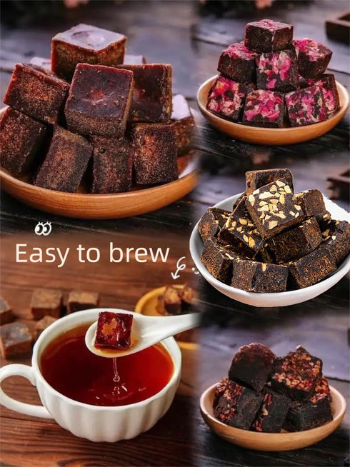 MOORCHOCO (8.81oz) Pure Brown Sugar-Handmade dark brown sugar period-Sweetener for Cooking,Black Sugar from Yunnan
