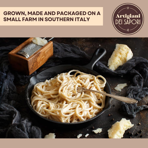 6.3 oz. ARTIGIANI DEI SAPORI - Creamy Cheese and Pepper Pasta Sauce Jar, cacio e pepe, Product of Italy