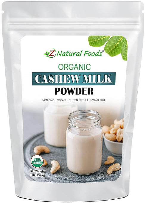 Z Natural Foods Organic Cashew Milk Powder, Cashew Milk for Healthy Insulin