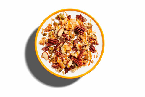 8 oz. 1 Count (Pack 2) NuTrail Nut Granola Cereal, Honey Nut, No Sugar Added, Keto, Low Carb, Gluten Free, Grain Free