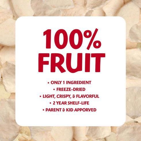 0.35 Oz (Pack 12), 100% Packaging Brothers All Natural Freeze Dried Fruit Crisps, Fuji Apple, of Made with Fruit
