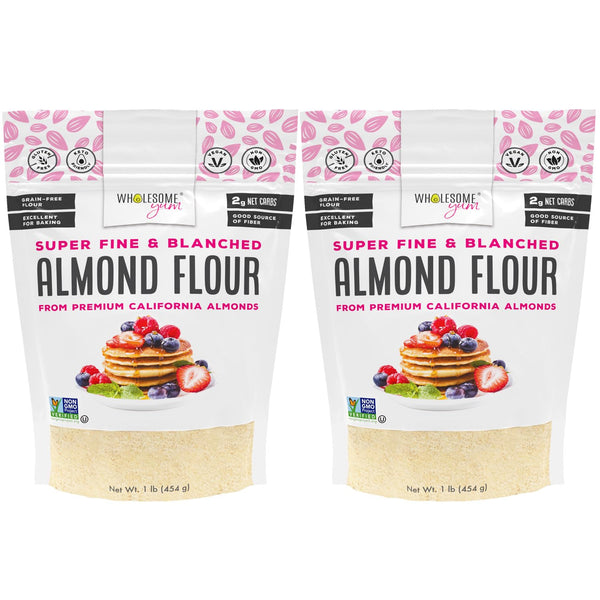 Wholesome Yum Premium Fine Blanched Almond Flour For Baking & More (16