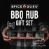 Set 4 Set Spice Guru BBQ Rub Gift Flavor Barbecue Seasoning Sampler Mens Christmas Gifts for Dad, Husband or Brother