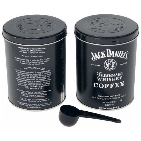 Lara's Gourmet Passions (Pack 2) 8.8oz 100% Jack Daniels Coffee of each bundled with a complimentary measuring spoon