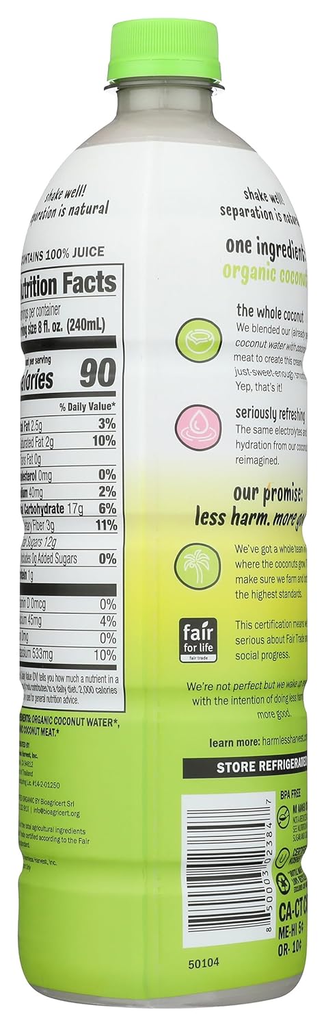 Harmless 32 Harvest Organic Original Coconut Smoothie, Fz